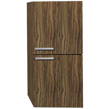 Durab Signature 690 Wall Mounted Vanity Unit with Basin & Side Cabinet - Walnut Feature Large Image