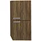 Durab Signature 690 Wall Mounted Vanity Unit with Basin & Side Cabinet - Walnut Feature Large Image