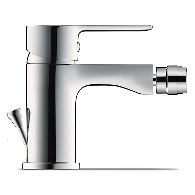 Duravit A.1 Single Lever Bidet Mixer with Pop-up Waste - A12400001010 Profile Large Image