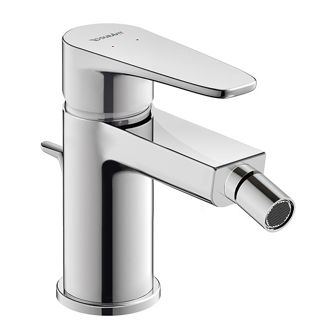 Duravit B.1 Single Lever Bidet Mixer with Pop-up Waste - B12400001010 Large Image