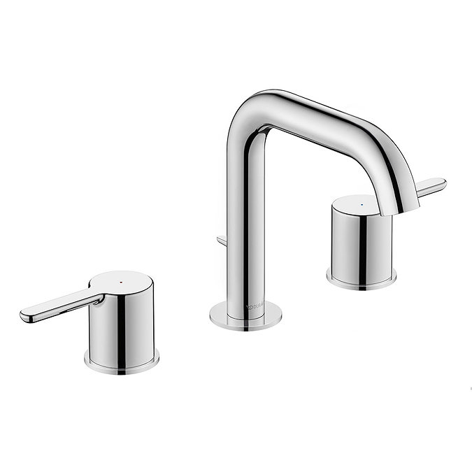 Duravit C.1 3-Hole Basin Mixer with Pop-up Waste - C11060005010 Large Image