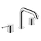 Duravit C.1 3-Hole Long Spout Basin Mixer - C11060004010 Large Image