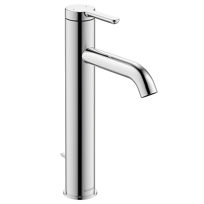 Duravit C.1 L-Size Single Lever Basin Mixer with Pop-up Waste - Chrome - C11030001010 Large Image