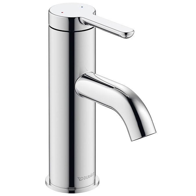 Duravit C.1 S-Size Single Lever Basin Mixer - Chrome - C11010002010 Large Image