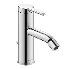 Duravit C.1 Single Lever Bidet Mixer with Pop-up Waste - Chrome - C12400001010 Large Image