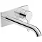 Duravit C.1 Wall Mounted Long Spout Single Lever Basin Mixer - Chrome - C11070004010 Large Image