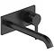 Duravit C.1 Wall Mounted Long Spout Single Lever Basin Mixer - Matt Black - C11070004046 Large Image