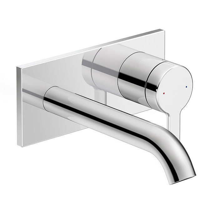 Duravit C.1 Wall Mounted Single Lever Basin Mixer - Chrome - C11070003010 Large Image