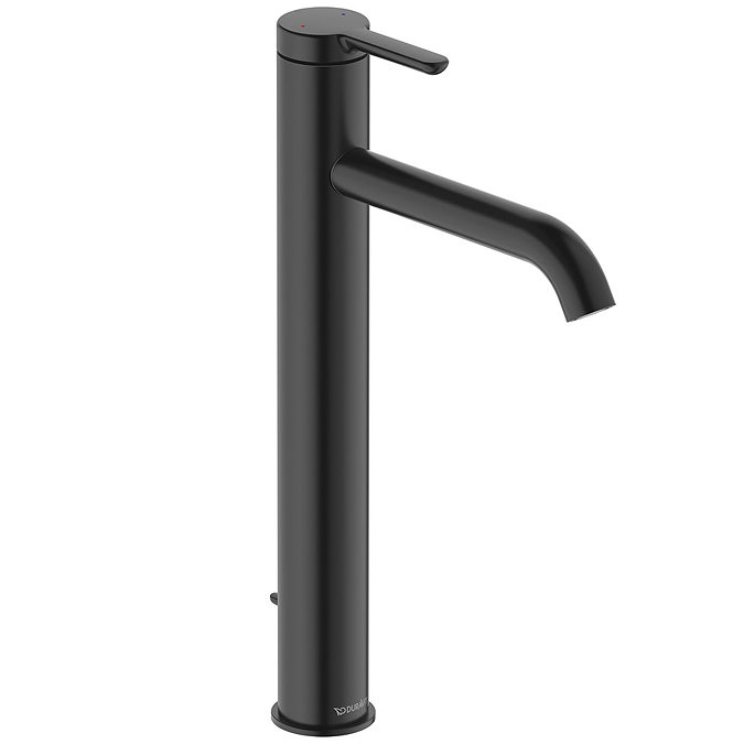 Duravit C.1 XL-Size Single Lever Basin Mixer - Matt Black - C11040001046 Large Image