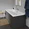 Duravit D-Code 1800 x 800mm Double Ended Bath + Support Feet  Standard Large Image