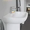 Duravit D-Code 1TH Basin + Full Pedestal  In Bathroom Large Image
