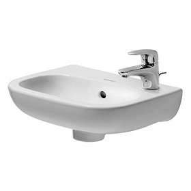 Duravit D-Code 360mm 1TH Wall Hung Handrinse Basin - Right Hand - 07053600082 Large Image