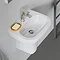 Duravit D-Code 450mm 1TH Handrinse Basin + Semi Pedestal  Feature Large Image