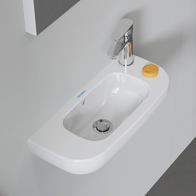 Duravit D-Code 500mm 1TH Wall Hung Handrinse Basin  Standard Large Image