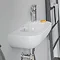Duravit D-Code 500mm 1TH Wall Hung Handrinse Basin  In Bathroom Large Image