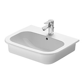 Duravit D-Code 545mm Inset Basin - 0337540000 Large Image