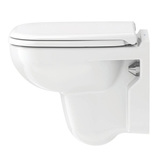 Duravit D-Code Compact HygieneGlaze Wall Hung Toilet + Seat  Profile Large Image