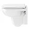 Duravit D-Code Compact HygieneGlaze Wall Hung Toilet + Seat  Profile Large Image