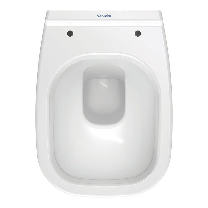 Duravit D-Code Compact HygieneGlaze Wall Hung Toilet + Seat  Feature Large Image