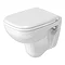 Duravit D-Code Compact HygieneGlaze Wall Hung Toilet + Seat Large Image