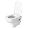 Duravit D-Code Compact Wall Hung Toilet + Seat  Feature Large Image