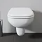 Duravit D-Code Compact Wall Hung Toilet + Seat  In Bathroom Large Image