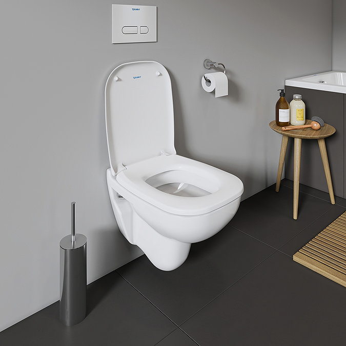 Duravit D-Code Compact Wall Hung Toilet + Seat  additional Large Image