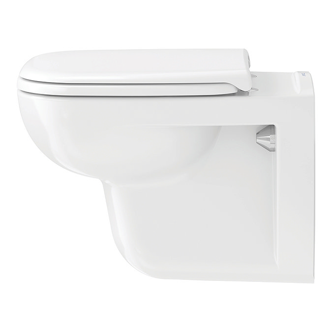 Duravit D-Code HygieneGlaze Wall Hung Toilet + Seat Profile Large Image