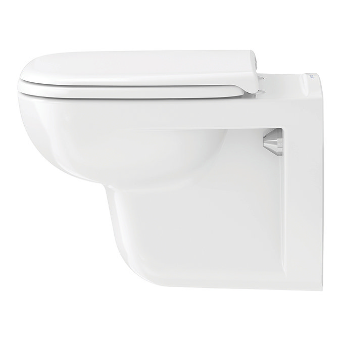 Duravit D-Code HygieneGlaze Wall Hung Toilet + Seat  Profile Large Image