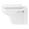 Duravit D-Code HygieneGlaze Wall Hung Toilet + Seat Profile Large Image