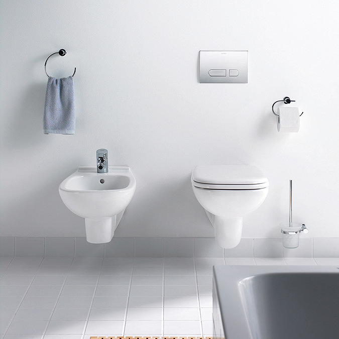 Duravit D-Code HygieneGlaze Wall Hung Toilet + Seat  additional Large Image