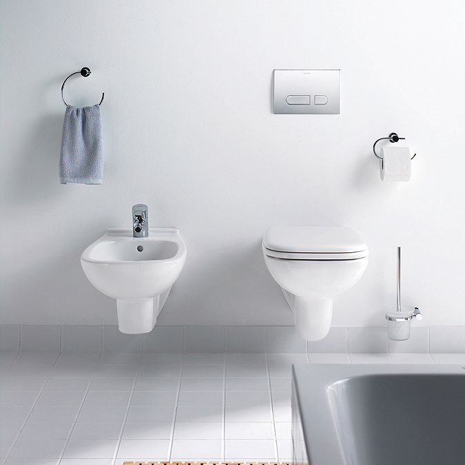 Duravit D-Code HygieneGlaze Wall Hung Toilet + Seat additional Large Image
