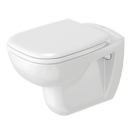 Duravit D-Code HygieneGlaze Wall Hung Toilet + Seat Medium Image