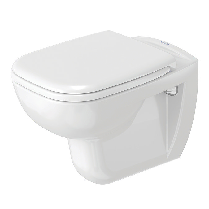 Duravit D-Code HygieneGlaze Wall Hung Toilet + Seat Large Image