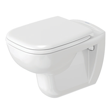Duravit D-Code HygieneGlaze Wall Hung Toilet + Seat  Profile Large Image