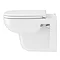 Duravit D-Code Rimless HygieneGlaze Wall Hung Toilet + Seat  Feature Large Image