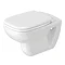 Duravit D-Code Rimless HygieneGlaze Wall Hung Toilet + Seat Large Image