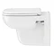 Duravit D-Code Rimless Wall Hung Toilet + Seat  Feature Large Image