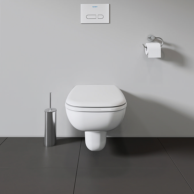 Duravit D-Code Rimless Wall Hung Toilet + Seat  Newest Large Image