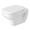 Duravit D-Code Rimless Wall Hung Toilet + Seat Large Image