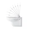 Duravit D-Code Wall Hung Toilet + Seat  In Bathroom Large Image
