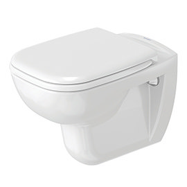Duravit D-Code Wall Hung Toilet + Seat Medium Image