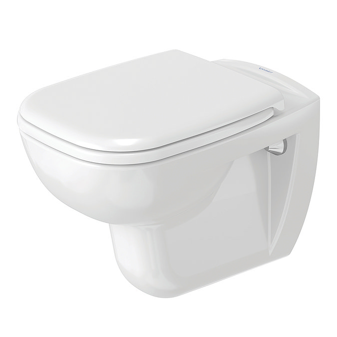 Duravit D-Code Wall Hung Toilet + Seat Large Image