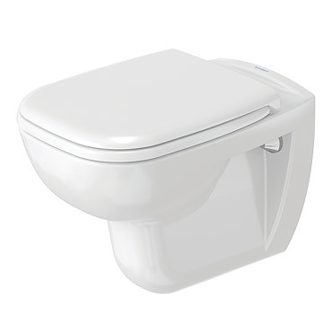 Duravit D-Code Wall Hung Toilet + Seat  Profile Large Image