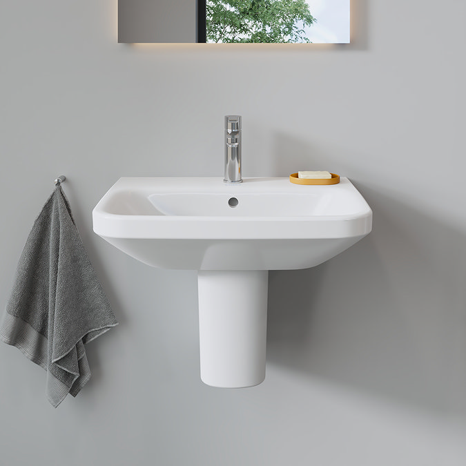 Duravit DuraStyle 1TH Basin + Semi Pedestal