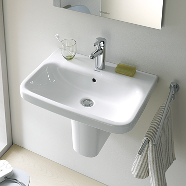 Duravit DuraStyle 1TH Basin + Semi Pedestal