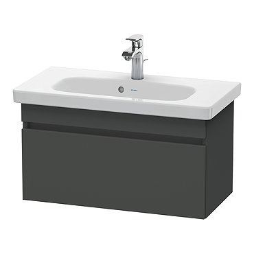 Duravit DuraStyle 785mm 1-Drawer Wall Mounted Vanity Unit - Graphite Matt