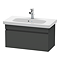 Duravit DuraStyle 785mm 1-Drawer Wall Mounted Vanity Unit - Graphite Matt