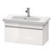 Duravit DuraStyle 785mm 1-Drawer Wall Mounted Vanity Unit - White High Gloss