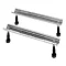 Duravit DuraStyle 1700 x 750mm Rectangular Bath with Backrest Slope Right + Support Feet Standard L